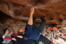 Bouldering in Hueco Tanks on 03/09/2019 with Blue Lizard Climbing and Yoga

Filename: SRM_20190309_1658430.jpg
Aperture: f/5.6
Shutter Speed: 1/250
Body: Canon EOS-1D Mark II
Lens: Canon EF 16-35mm f/2.8 L