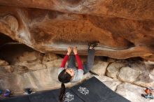 Bouldering in Hueco Tanks on 03/09/2019 with Blue Lizard Climbing and Yoga

Filename: SRM_20190309_1702530.jpg
Aperture: f/4.5
Shutter Speed: 1/250
Body: Canon EOS-1D Mark II
Lens: Canon EF 16-35mm f/2.8 L