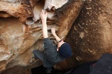 Bouldering in Hueco Tanks on 03/10/2019 with Blue Lizard Climbing and Yoga

Filename: SRM_20190310_1008230.jpg
Aperture: f/5.6
Shutter Speed: 1/320
Body: Canon EOS-1D Mark II
Lens: Canon EF 16-35mm f/2.8 L