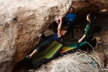 Bouldering in Hueco Tanks on 03/10/2019 with Blue Lizard Climbing and Yoga

Filename: SRM_20190310_1009570.jpg
Aperture: f/5.6
Shutter Speed: 1/250
Body: Canon EOS-1D Mark II
Lens: Canon EF 16-35mm f/2.8 L