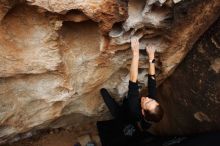 Bouldering in Hueco Tanks on 03/10/2019 with Blue Lizard Climbing and Yoga

Filename: SRM_20190310_1010470.jpg
Aperture: f/5.6
Shutter Speed: 1/400
Body: Canon EOS-1D Mark II
Lens: Canon EF 16-35mm f/2.8 L