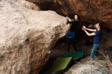 Bouldering in Hueco Tanks on 03/10/2019 with Blue Lizard Climbing and Yoga

Filename: SRM_20190310_1012261.jpg
Aperture: f/5.6
Shutter Speed: 1/500
Body: Canon EOS-1D Mark II
Lens: Canon EF 16-35mm f/2.8 L