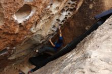 Bouldering in Hueco Tanks on 03/10/2019 with Blue Lizard Climbing and Yoga

Filename: SRM_20190310_1012590.jpg
Aperture: f/5.6
Shutter Speed: 1/400
Body: Canon EOS-1D Mark II
Lens: Canon EF 16-35mm f/2.8 L
