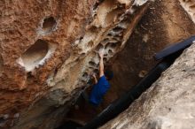 Bouldering in Hueco Tanks on 03/10/2019 with Blue Lizard Climbing and Yoga

Filename: SRM_20190310_1013100.jpg
Aperture: f/5.6
Shutter Speed: 1/500
Body: Canon EOS-1D Mark II
Lens: Canon EF 16-35mm f/2.8 L