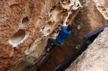 Bouldering in Hueco Tanks on 03/10/2019 with Blue Lizard Climbing and Yoga

Filename: SRM_20190310_1013240.jpg
Aperture: f/5.6
Shutter Speed: 1/250
Body: Canon EOS-1D Mark II
Lens: Canon EF 16-35mm f/2.8 L