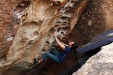 Bouldering in Hueco Tanks on 03/10/2019 with Blue Lizard Climbing and Yoga

Filename: SRM_20190310_1014360.jpg
Aperture: f/5.6
Shutter Speed: 1/320
Body: Canon EOS-1D Mark II
Lens: Canon EF 16-35mm f/2.8 L