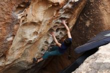 Bouldering in Hueco Tanks on 03/10/2019 with Blue Lizard Climbing and Yoga

Filename: SRM_20190310_1014370.jpg
Aperture: f/5.6
Shutter Speed: 1/320
Body: Canon EOS-1D Mark II
Lens: Canon EF 16-35mm f/2.8 L