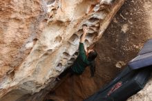 Bouldering in Hueco Tanks on 03/10/2019 with Blue Lizard Climbing and Yoga

Filename: SRM_20190310_1015500.jpg
Aperture: f/5.6
Shutter Speed: 1/250
Body: Canon EOS-1D Mark II
Lens: Canon EF 16-35mm f/2.8 L