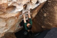 Bouldering in Hueco Tanks on 03/10/2019 with Blue Lizard Climbing and Yoga

Filename: SRM_20190310_1016000.jpg
Aperture: f/5.6
Shutter Speed: 1/250
Body: Canon EOS-1D Mark II
Lens: Canon EF 16-35mm f/2.8 L