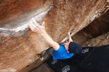 Bouldering in Hueco Tanks on 03/10/2019 with Blue Lizard Climbing and Yoga

Filename: SRM_20190310_1022010.jpg
Aperture: f/5.6
Shutter Speed: 1/250
Body: Canon EOS-1D Mark II
Lens: Canon EF 16-35mm f/2.8 L