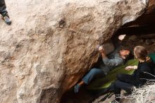 Bouldering in Hueco Tanks on 03/10/2019 with Blue Lizard Climbing and Yoga

Filename: SRM_20190310_1025240.jpg
Aperture: f/5.6
Shutter Speed: 1/250
Body: Canon EOS-1D Mark II
Lens: Canon EF 16-35mm f/2.8 L