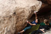 Bouldering in Hueco Tanks on 03/10/2019 with Blue Lizard Climbing and Yoga

Filename: SRM_20190310_1026040.jpg
Aperture: f/5.6
Shutter Speed: 1/320
Body: Canon EOS-1D Mark II
Lens: Canon EF 16-35mm f/2.8 L