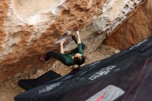 Bouldering in Hueco Tanks on 03/10/2019 with Blue Lizard Climbing and Yoga

Filename: SRM_20190310_1026580.jpg
Aperture: f/5.6
Shutter Speed: 1/160
Body: Canon EOS-1D Mark II
Lens: Canon EF 16-35mm f/2.8 L