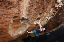 Bouldering in Hueco Tanks on 03/10/2019 with Blue Lizard Climbing and Yoga

Filename: SRM_20190310_1029230.jpg
Aperture: f/5.6
Shutter Speed: 1/250
Body: Canon EOS-1D Mark II
Lens: Canon EF 16-35mm f/2.8 L