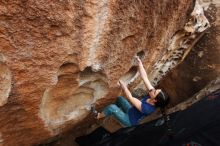 Bouldering in Hueco Tanks on 03/10/2019 with Blue Lizard Climbing and Yoga

Filename: SRM_20190310_1029290.jpg
Aperture: f/5.6
Shutter Speed: 1/250
Body: Canon EOS-1D Mark II
Lens: Canon EF 16-35mm f/2.8 L