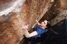 Bouldering in Hueco Tanks on 03/10/2019 with Blue Lizard Climbing and Yoga

Filename: SRM_20190310_1029350.jpg
Aperture: f/5.6
Shutter Speed: 1/250
Body: Canon EOS-1D Mark II
Lens: Canon EF 16-35mm f/2.8 L