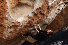 Bouldering in Hueco Tanks on 03/10/2019 with Blue Lizard Climbing and Yoga

Filename: SRM_20190310_1031230.jpg
Aperture: f/5.6
Shutter Speed: 1/320
Body: Canon EOS-1D Mark II
Lens: Canon EF 16-35mm f/2.8 L