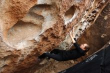 Bouldering in Hueco Tanks on 03/10/2019 with Blue Lizard Climbing and Yoga

Filename: SRM_20190310_1031300.jpg
Aperture: f/5.6
Shutter Speed: 1/320
Body: Canon EOS-1D Mark II
Lens: Canon EF 16-35mm f/2.8 L