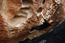 Bouldering in Hueco Tanks on 03/10/2019 with Blue Lizard Climbing and Yoga

Filename: SRM_20190310_1031440.jpg
Aperture: f/5.6
Shutter Speed: 1/320
Body: Canon EOS-1D Mark II
Lens: Canon EF 16-35mm f/2.8 L