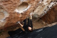 Bouldering in Hueco Tanks on 03/10/2019 with Blue Lizard Climbing and Yoga

Filename: SRM_20190310_1034280.jpg
Aperture: f/5.6
Shutter Speed: 1/320
Body: Canon EOS-1D Mark II
Lens: Canon EF 16-35mm f/2.8 L