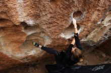 Bouldering in Hueco Tanks on 03/10/2019 with Blue Lizard Climbing and Yoga

Filename: SRM_20190310_1034430.jpg
Aperture: f/5.6
Shutter Speed: 1/400
Body: Canon EOS-1D Mark II
Lens: Canon EF 16-35mm f/2.8 L