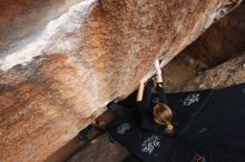 Bouldering in Hueco Tanks on 03/10/2019 with Blue Lizard Climbing and Yoga

Filename: SRM_20190310_1035090.jpg
Aperture: f/5.6
Shutter Speed: 1/320
Body: Canon EOS-1D Mark II
Lens: Canon EF 16-35mm f/2.8 L