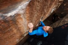 Bouldering in Hueco Tanks on 03/10/2019 with Blue Lizard Climbing and Yoga

Filename: SRM_20190310_1037161.jpg
Aperture: f/5.6
Shutter Speed: 1/400
Body: Canon EOS-1D Mark II
Lens: Canon EF 16-35mm f/2.8 L