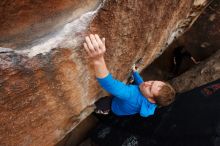 Bouldering in Hueco Tanks on 03/10/2019 with Blue Lizard Climbing and Yoga

Filename: SRM_20190310_1037162.jpg
Aperture: f/5.6
Shutter Speed: 1/400
Body: Canon EOS-1D Mark II
Lens: Canon EF 16-35mm f/2.8 L