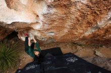 Bouldering in Hueco Tanks on 03/10/2019 with Blue Lizard Climbing and Yoga

Filename: SRM_20190310_1041170.jpg
Aperture: f/5.6
Shutter Speed: 1/250
Body: Canon EOS-1D Mark II
Lens: Canon EF 16-35mm f/2.8 L