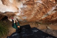 Bouldering in Hueco Tanks on 03/10/2019 with Blue Lizard Climbing and Yoga

Filename: SRM_20190310_1041180.jpg
Aperture: f/5.6
Shutter Speed: 1/250
Body: Canon EOS-1D Mark II
Lens: Canon EF 16-35mm f/2.8 L