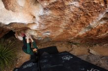 Bouldering in Hueco Tanks on 03/10/2019 with Blue Lizard Climbing and Yoga

Filename: SRM_20190310_1041181.jpg
Aperture: f/5.6
Shutter Speed: 1/250
Body: Canon EOS-1D Mark II
Lens: Canon EF 16-35mm f/2.8 L