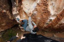 Bouldering in Hueco Tanks on 03/10/2019 with Blue Lizard Climbing and Yoga

Filename: SRM_20190310_1044200.jpg
Aperture: f/5.6
Shutter Speed: 1/400
Body: Canon EOS-1D Mark II
Lens: Canon EF 16-35mm f/2.8 L