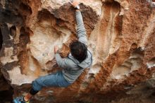 Bouldering in Hueco Tanks on 03/10/2019 with Blue Lizard Climbing and Yoga

Filename: SRM_20190310_1044280.jpg
Aperture: f/5.6
Shutter Speed: 1/400
Body: Canon EOS-1D Mark II
Lens: Canon EF 16-35mm f/2.8 L