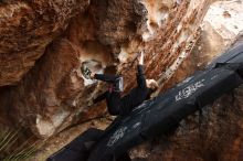 Bouldering in Hueco Tanks on 03/10/2019 with Blue Lizard Climbing and Yoga

Filename: SRM_20190310_1049570.jpg
Aperture: f/5.6
Shutter Speed: 1/200
Body: Canon EOS-1D Mark II
Lens: Canon EF 16-35mm f/2.8 L