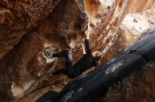 Bouldering in Hueco Tanks on 03/10/2019 with Blue Lizard Climbing and Yoga

Filename: SRM_20190310_1049580.jpg
Aperture: f/5.6
Shutter Speed: 1/250
Body: Canon EOS-1D Mark II
Lens: Canon EF 16-35mm f/2.8 L