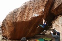 Bouldering in Hueco Tanks on 03/10/2019 with Blue Lizard Climbing and Yoga

Filename: SRM_20190310_1057080.jpg
Aperture: f/5.6
Shutter Speed: 1/200
Body: Canon EOS-1D Mark II
Lens: Canon EF 16-35mm f/2.8 L