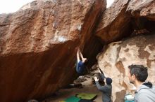 Bouldering in Hueco Tanks on 03/10/2019 with Blue Lizard Climbing and Yoga

Filename: SRM_20190310_1057130.jpg
Aperture: f/5.6
Shutter Speed: 1/200
Body: Canon EOS-1D Mark II
Lens: Canon EF 16-35mm f/2.8 L