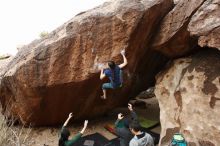 Bouldering in Hueco Tanks on 03/10/2019 with Blue Lizard Climbing and Yoga

Filename: SRM_20190310_1057310.jpg
Aperture: f/5.6
Shutter Speed: 1/400
Body: Canon EOS-1D Mark II
Lens: Canon EF 16-35mm f/2.8 L
