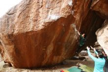 Bouldering in Hueco Tanks on 03/10/2019 with Blue Lizard Climbing and Yoga

Filename: SRM_20190310_1105440.jpg
Aperture: f/5.6
Shutter Speed: 1/250
Body: Canon EOS-1D Mark II
Lens: Canon EF 16-35mm f/2.8 L