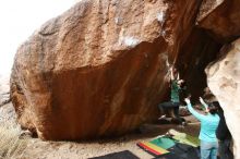 Bouldering in Hueco Tanks on 03/10/2019 with Blue Lizard Climbing and Yoga

Filename: SRM_20190310_1105490.jpg
Aperture: f/5.6
Shutter Speed: 1/400
Body: Canon EOS-1D Mark II
Lens: Canon EF 16-35mm f/2.8 L