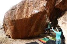 Bouldering in Hueco Tanks on 03/10/2019 with Blue Lizard Climbing and Yoga

Filename: SRM_20190310_1105491.jpg
Aperture: f/5.6
Shutter Speed: 1/400
Body: Canon EOS-1D Mark II
Lens: Canon EF 16-35mm f/2.8 L