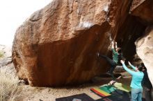 Bouldering in Hueco Tanks on 03/10/2019 with Blue Lizard Climbing and Yoga

Filename: SRM_20190310_1105511.jpg
Aperture: f/5.6
Shutter Speed: 1/400
Body: Canon EOS-1D Mark II
Lens: Canon EF 16-35mm f/2.8 L