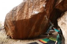 Bouldering in Hueco Tanks on 03/10/2019 with Blue Lizard Climbing and Yoga

Filename: SRM_20190310_1107110.jpg
Aperture: f/5.6
Shutter Speed: 1/400
Body: Canon EOS-1D Mark II
Lens: Canon EF 16-35mm f/2.8 L