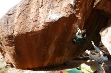 Bouldering in Hueco Tanks on 03/10/2019 with Blue Lizard Climbing and Yoga

Filename: SRM_20190310_1110350.jpg
Aperture: f/5.6
Shutter Speed: 1/320
Body: Canon EOS-1D Mark II
Lens: Canon EF 16-35mm f/2.8 L