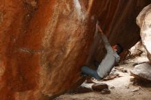 Bouldering in Hueco Tanks on 03/10/2019 with Blue Lizard Climbing and Yoga

Filename: SRM_20190310_1118190.jpg
Aperture: f/5.6
Shutter Speed: 1/125
Body: Canon EOS-1D Mark II
Lens: Canon EF 16-35mm f/2.8 L