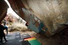 Bouldering in Hueco Tanks on 03/10/2019 with Blue Lizard Climbing and Yoga

Filename: SRM_20190310_1122200.jpg
Aperture: f/5.6
Shutter Speed: 1/250
Body: Canon EOS-1D Mark II
Lens: Canon EF 16-35mm f/2.8 L