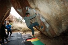 Bouldering in Hueco Tanks on 03/10/2019 with Blue Lizard Climbing and Yoga

Filename: SRM_20190310_1122270.jpg
Aperture: f/5.6
Shutter Speed: 1/250
Body: Canon EOS-1D Mark II
Lens: Canon EF 16-35mm f/2.8 L