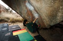 Bouldering in Hueco Tanks on 03/10/2019 with Blue Lizard Climbing and Yoga

Filename: SRM_20190310_1125261.jpg
Aperture: f/5.6
Shutter Speed: 1/250
Body: Canon EOS-1D Mark II
Lens: Canon EF 16-35mm f/2.8 L