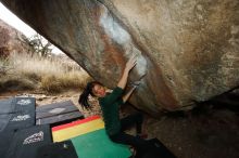 Bouldering in Hueco Tanks on 03/10/2019 with Blue Lizard Climbing and Yoga

Filename: SRM_20190310_1125291.jpg
Aperture: f/5.6
Shutter Speed: 1/250
Body: Canon EOS-1D Mark II
Lens: Canon EF 16-35mm f/2.8 L