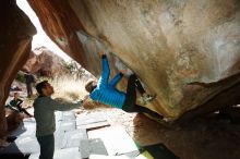 Bouldering in Hueco Tanks on 03/10/2019 with Blue Lizard Climbing and Yoga

Filename: SRM_20190310_1129051.jpg
Aperture: f/5.6
Shutter Speed: 1/250
Body: Canon EOS-1D Mark II
Lens: Canon EF 16-35mm f/2.8 L